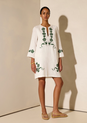 Kalimera Off White Olive Dress