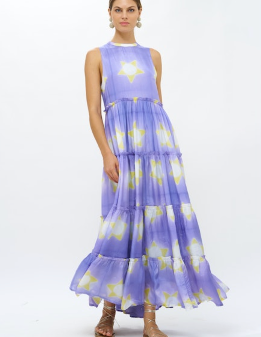 Mela Ruffle Tiered Maxi Dress