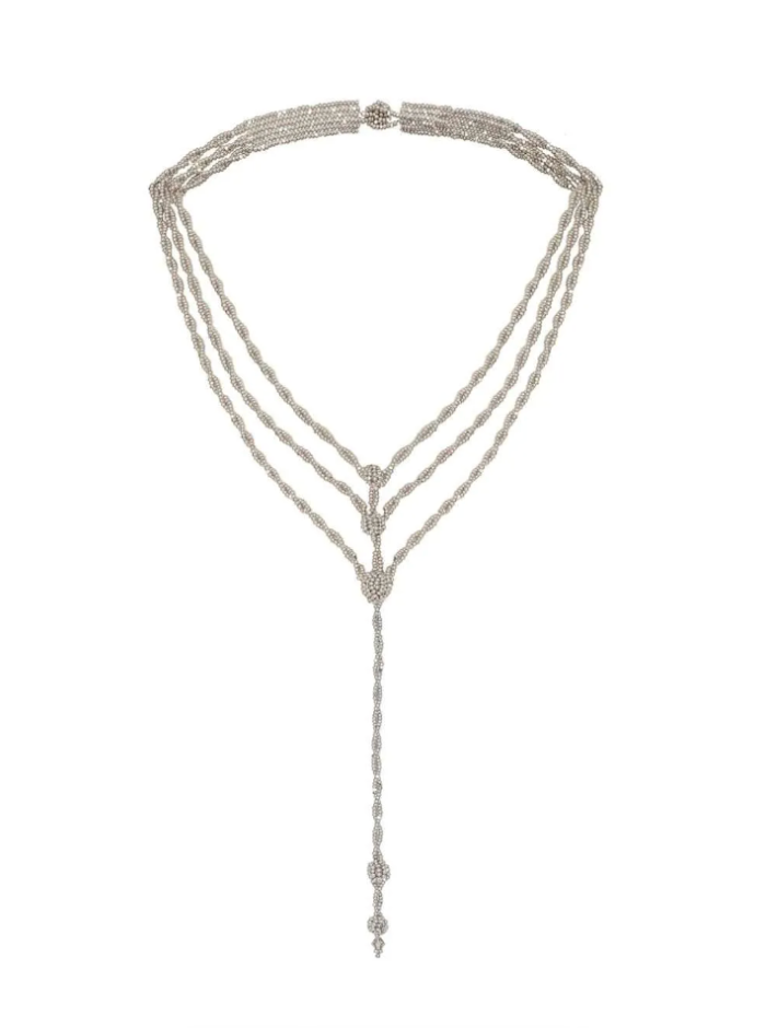 CH015 Silver Leaf necklace
