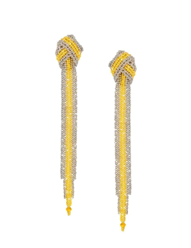 AN126 Silver/Gold Caribian Earrings