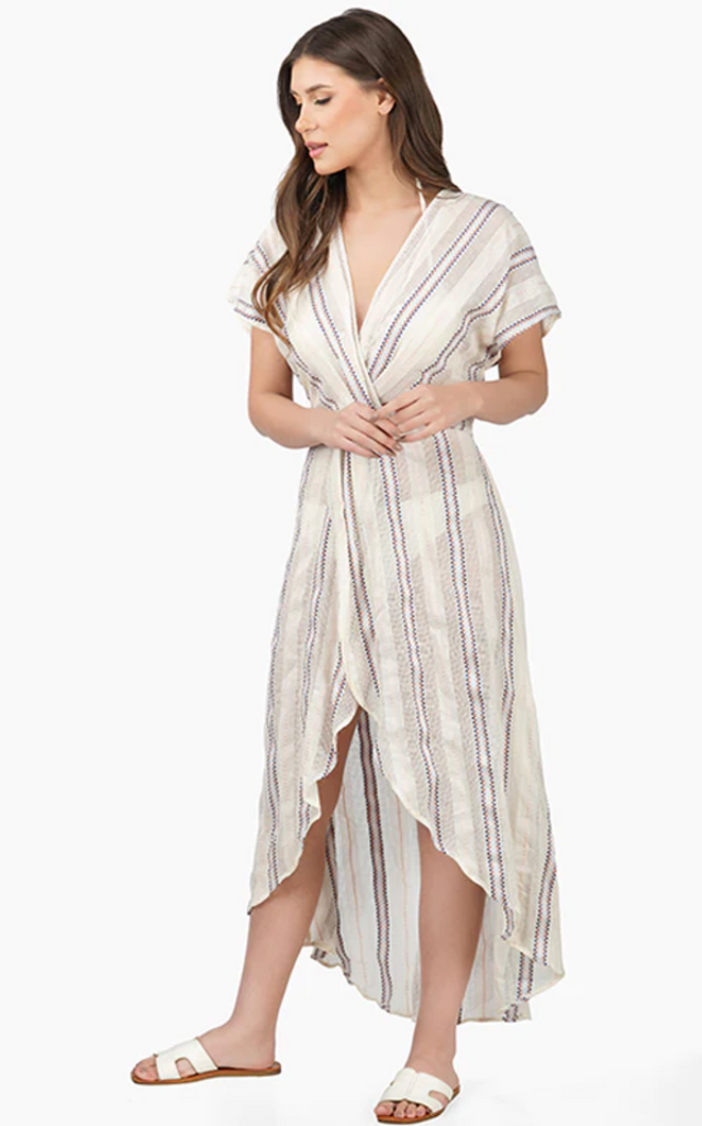 Marie Nautical Wrap Dress