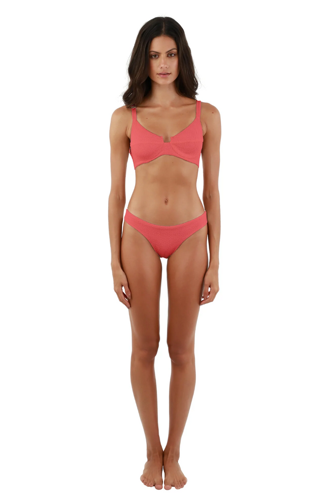 Textured Wave Slow Rose Majestic Bikini Set