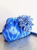 Clutch Ikat Blue