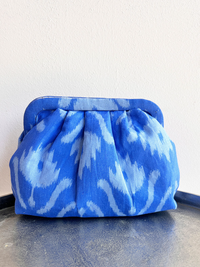 Clutch Ikat Blue