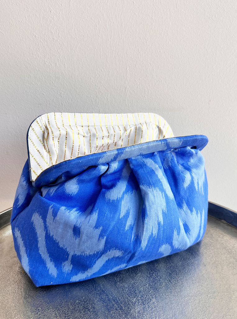 Clutch Ikat Blue