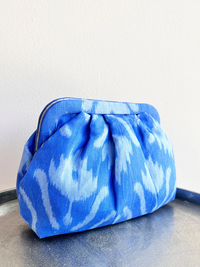 Clutch Ikat Blue