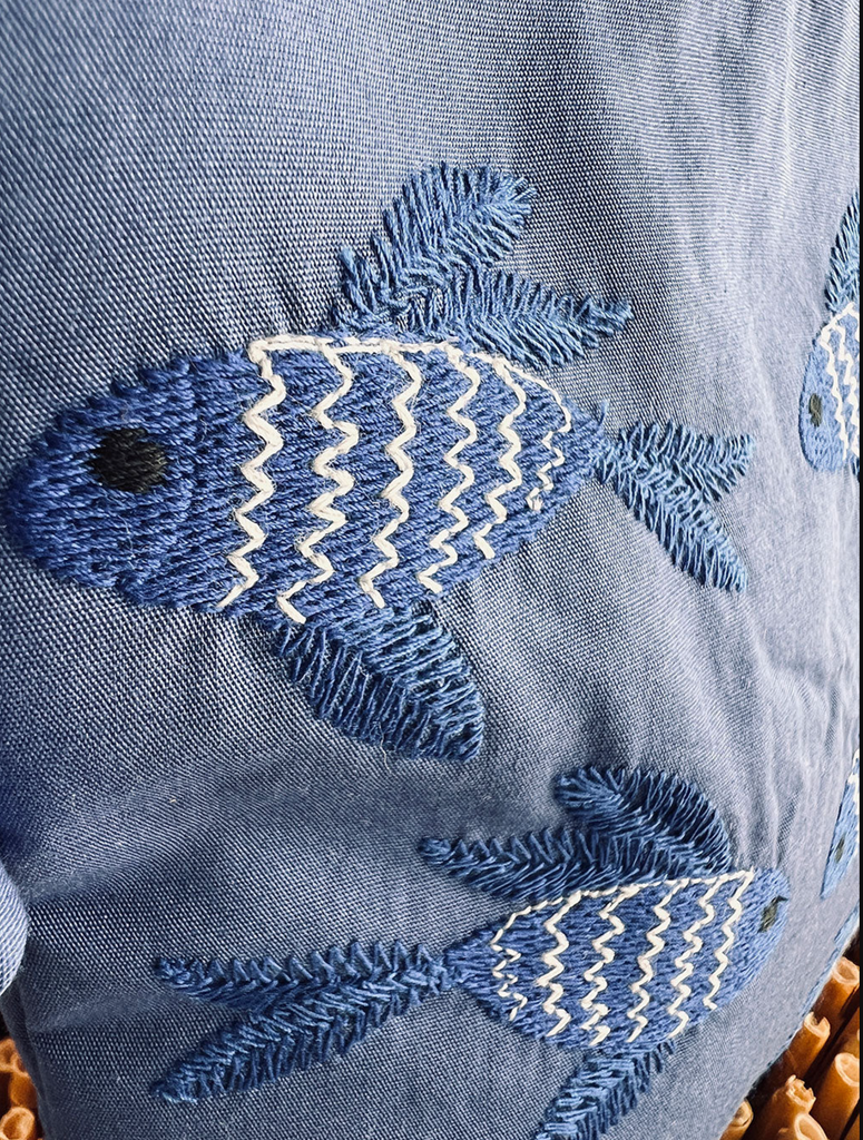 Ortiga Blue Fish Bag