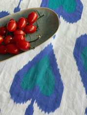 Table Cloth Petrol Ikat