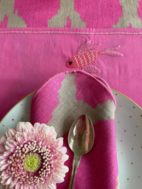 Napkin Ikat Pink