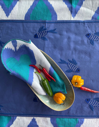 Placemat Blue Fish