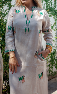 Sapphire Long Monkey Kaftan