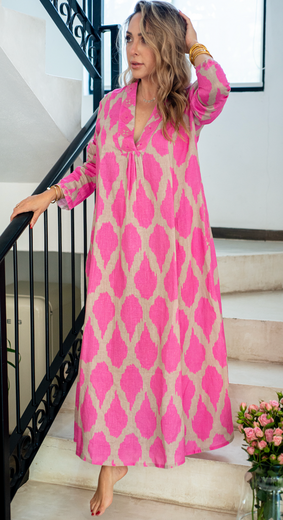 Sandalwood Pink Ikta Dress