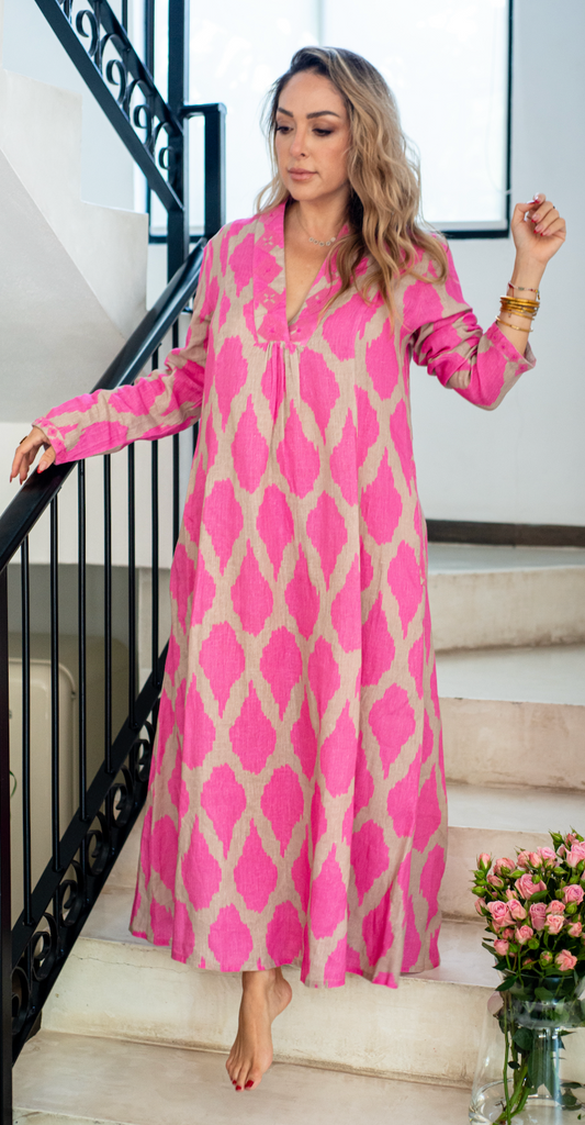 Sandalwood Pink Ikta Dress