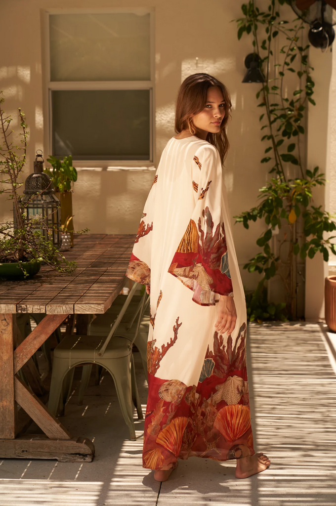 Ocean Floor Cream Lena Kaftan