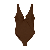 Mara Espresso Terry Sheen One Piece