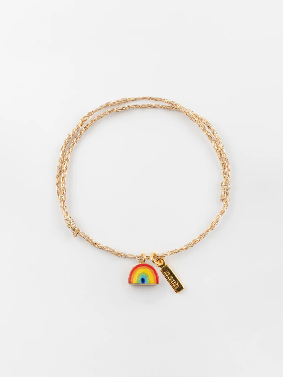 Rainbow Gold Rope Bracelet