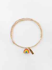 Rainbow Gold Rope Bracelet