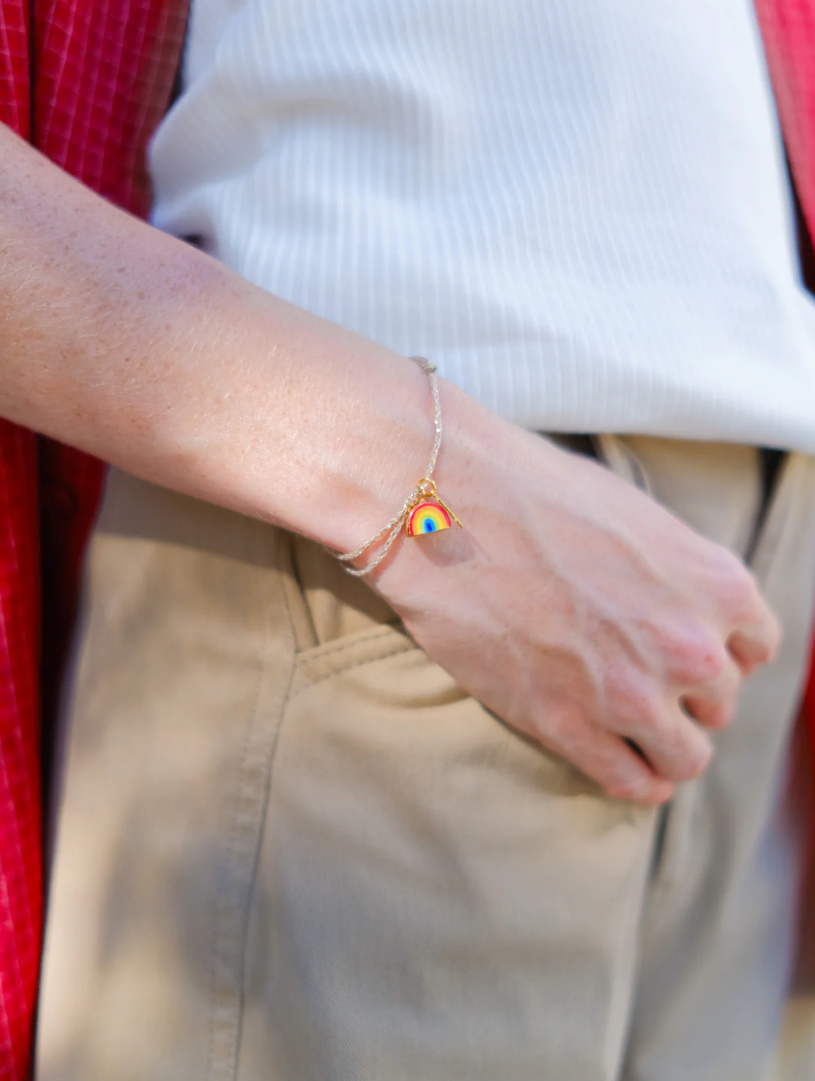 Rainbow Gold Rope Bracelet