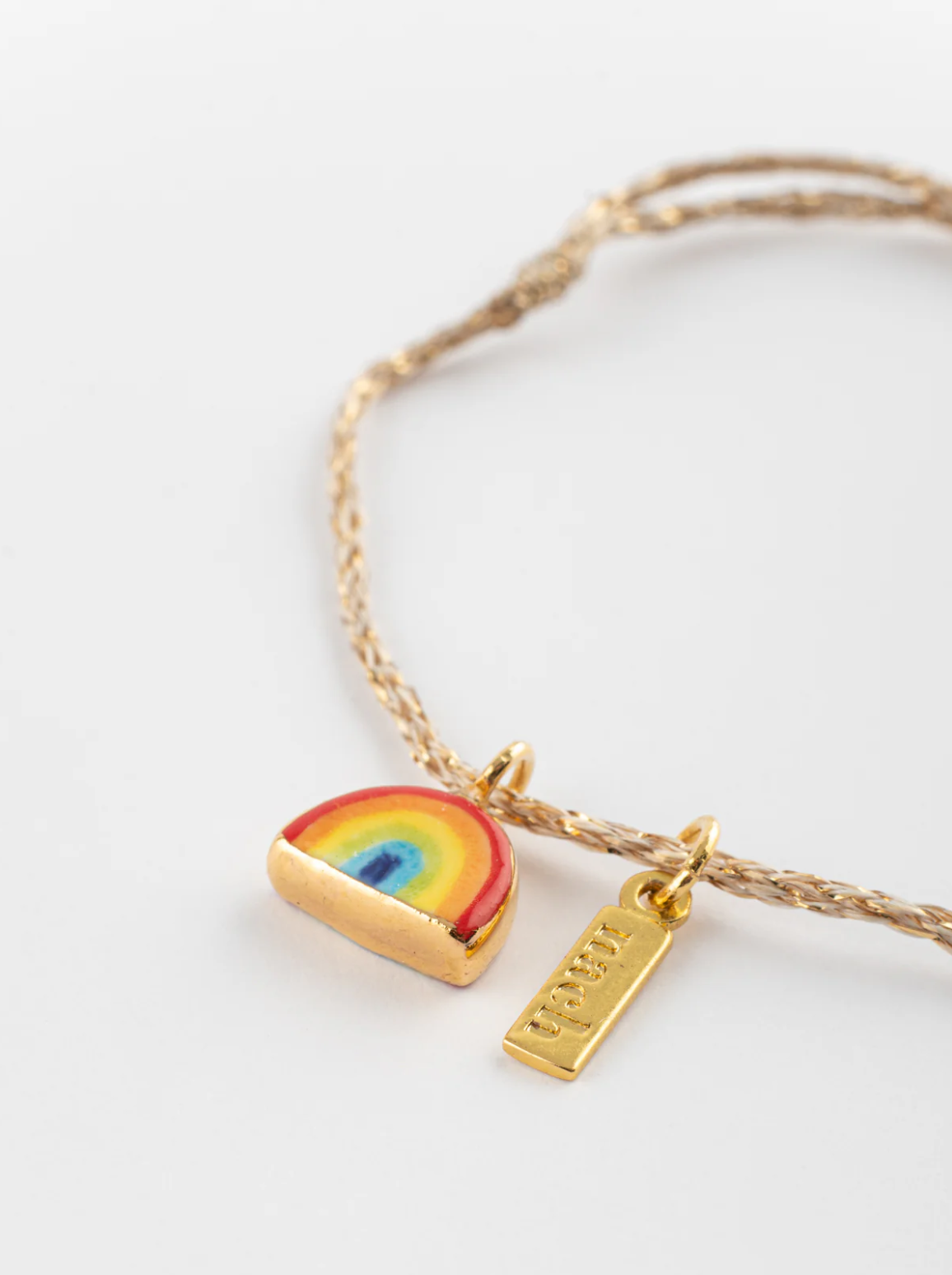 Rainbow Gold Rope Bracelet