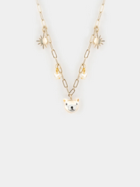 Polar Bear Head Necklace