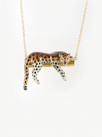 Leopard On Branch Necklace