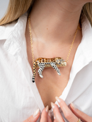 Leopard On Branch Necklace