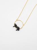 Lying Black Panther Necklace