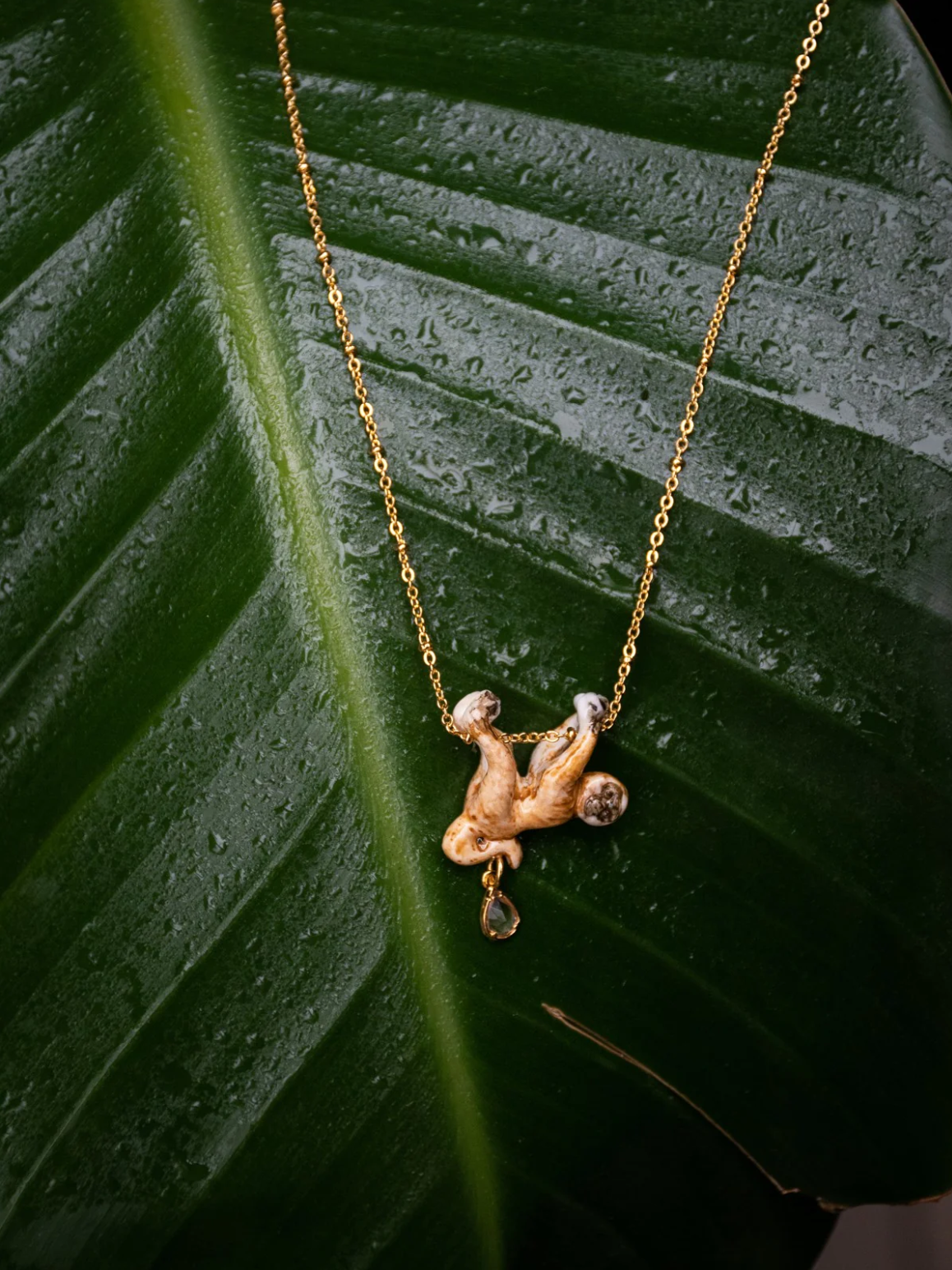 Perched Gibbon Necklace