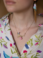 Bird on Branch Necklace