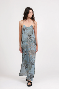 Long  Dress Tropique Light Blue