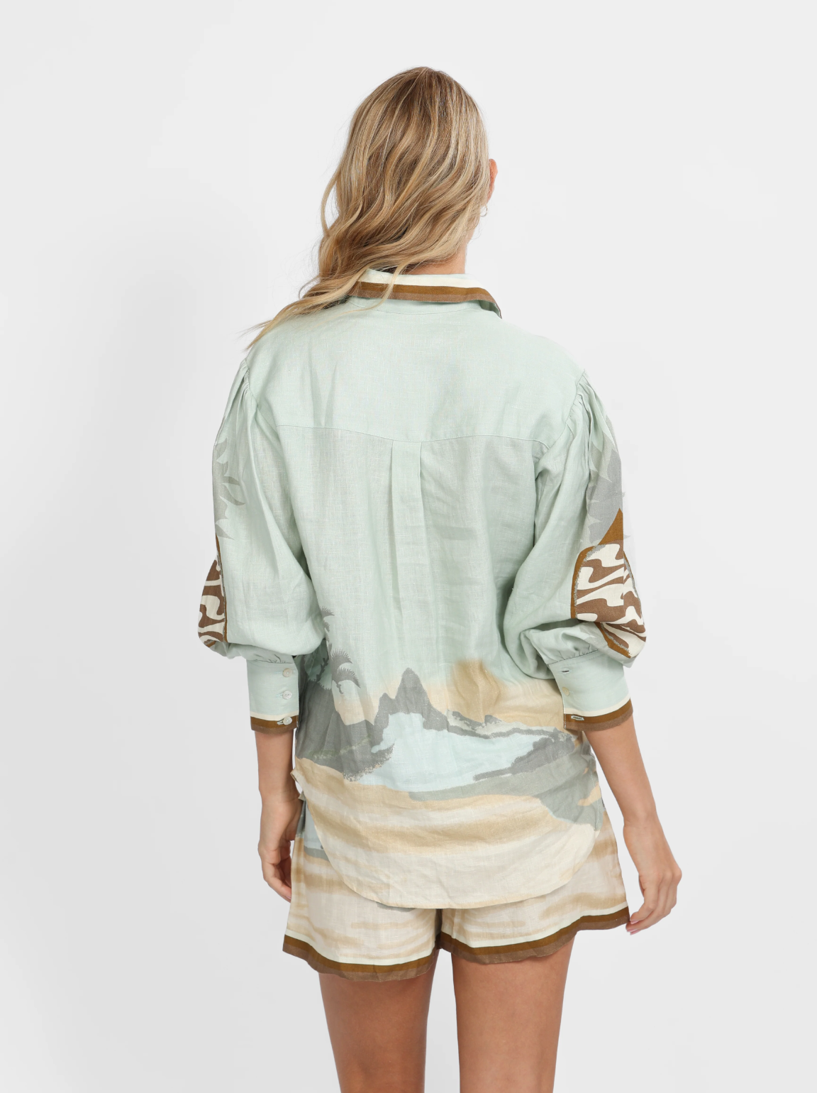 Linen Shirt Ipanema Matcha