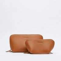 Leather Set Pouch Caramel