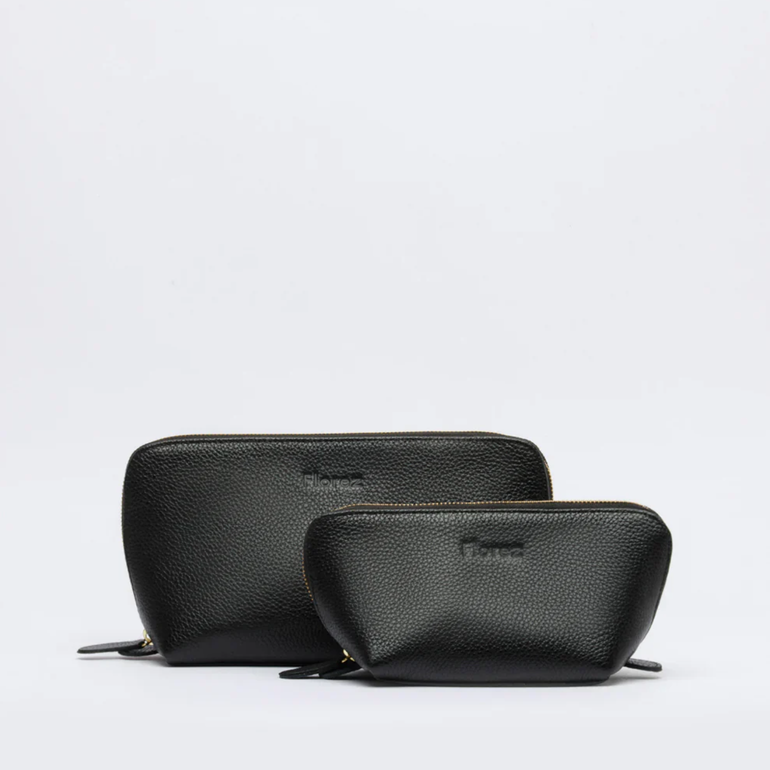 Leather Set Pouch Black