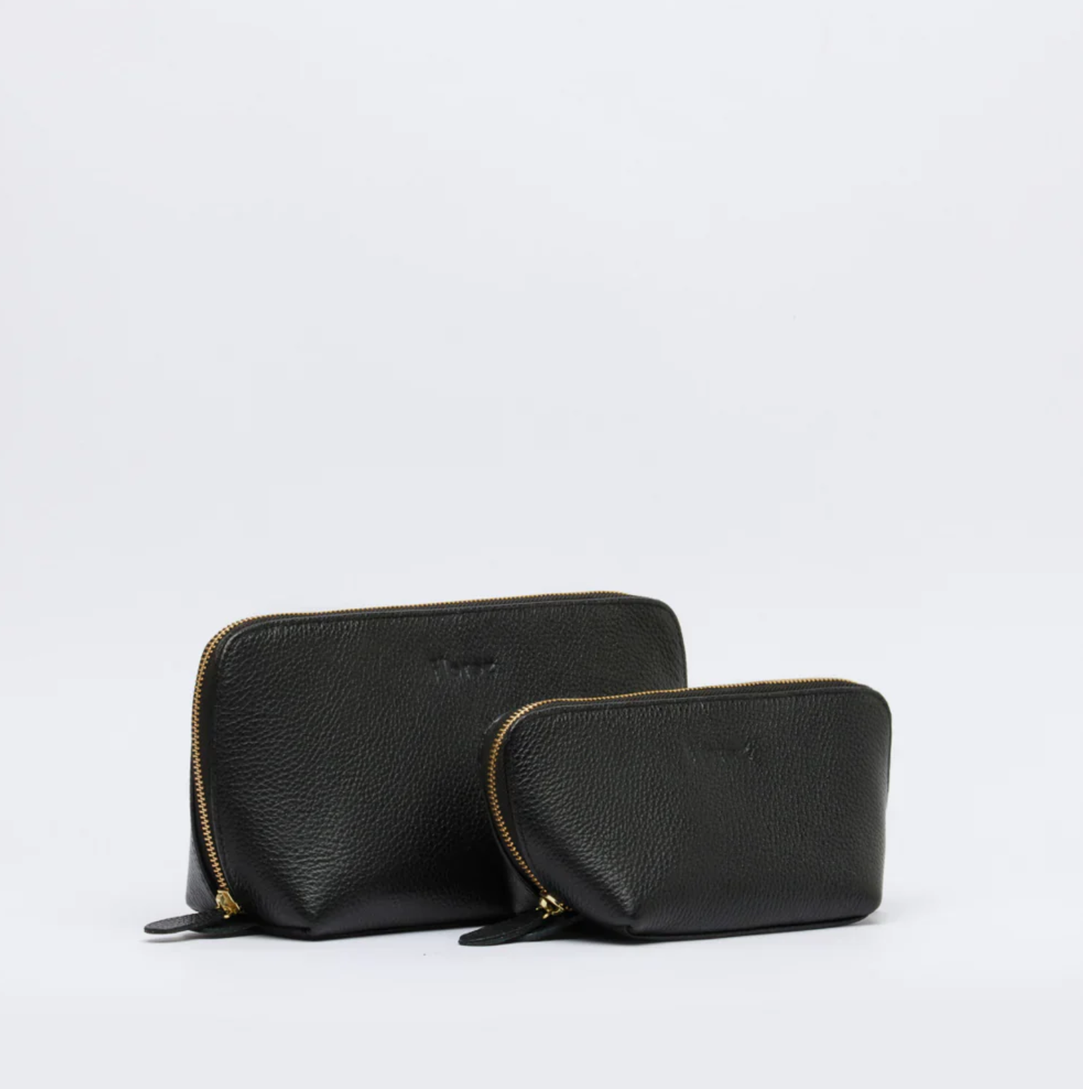 Leather Set Pouch Black