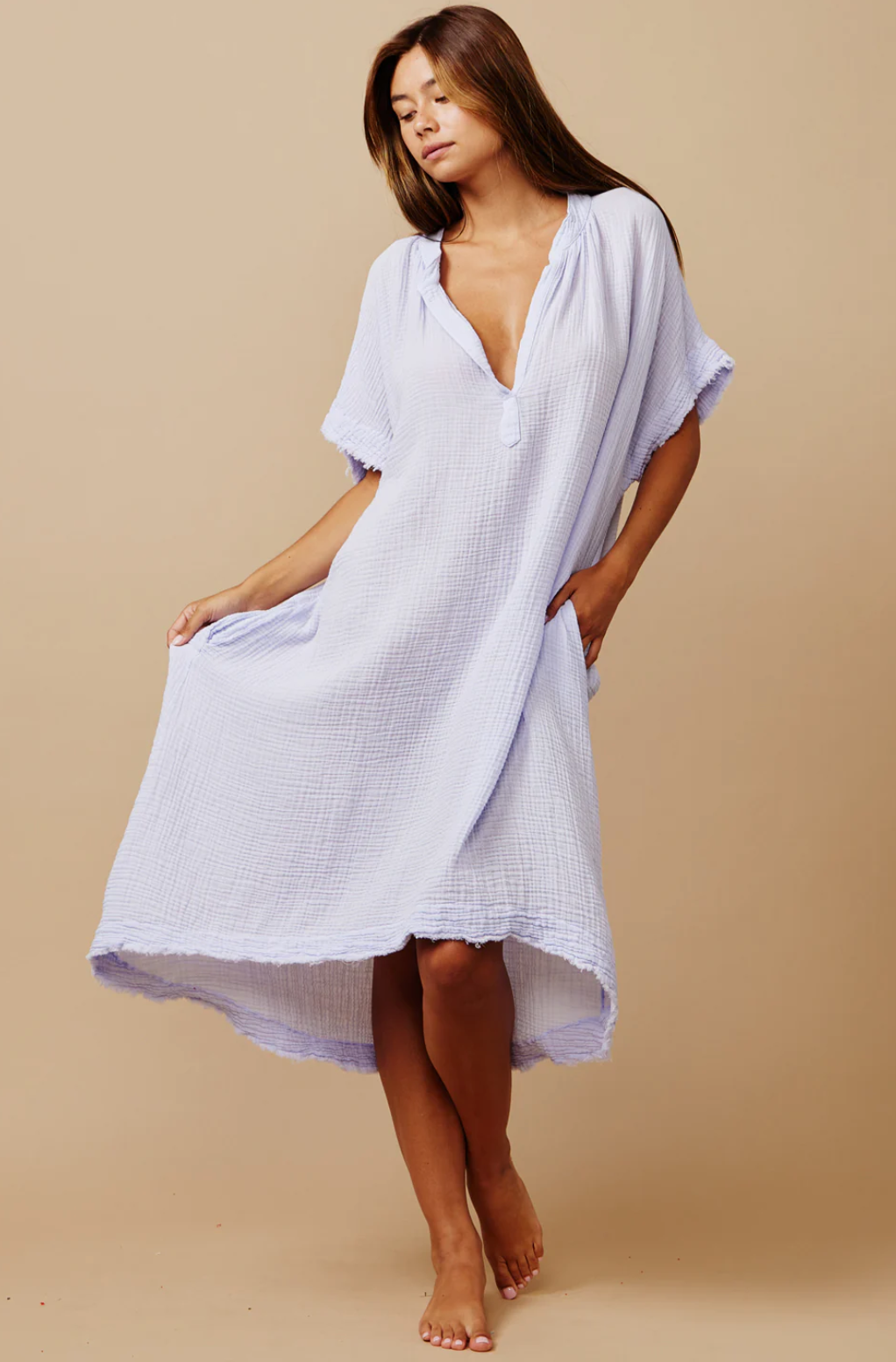 Tunisia Lilac Caftan