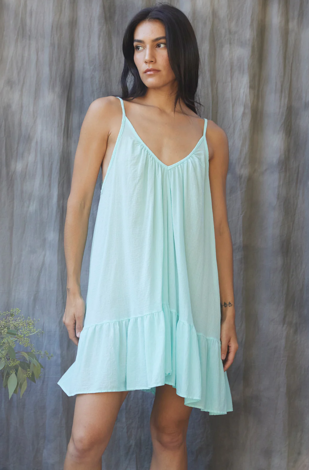 Seafoam Mini Dress