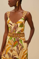 Foliage Sand Jumpsuit