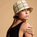 Cruz Packable Natural & Black Lines Hat