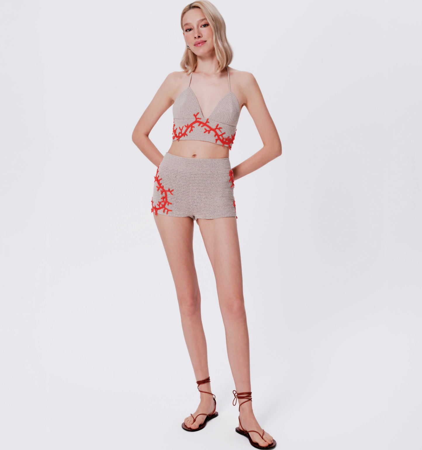 Atlas Hand Crochet Halter Top