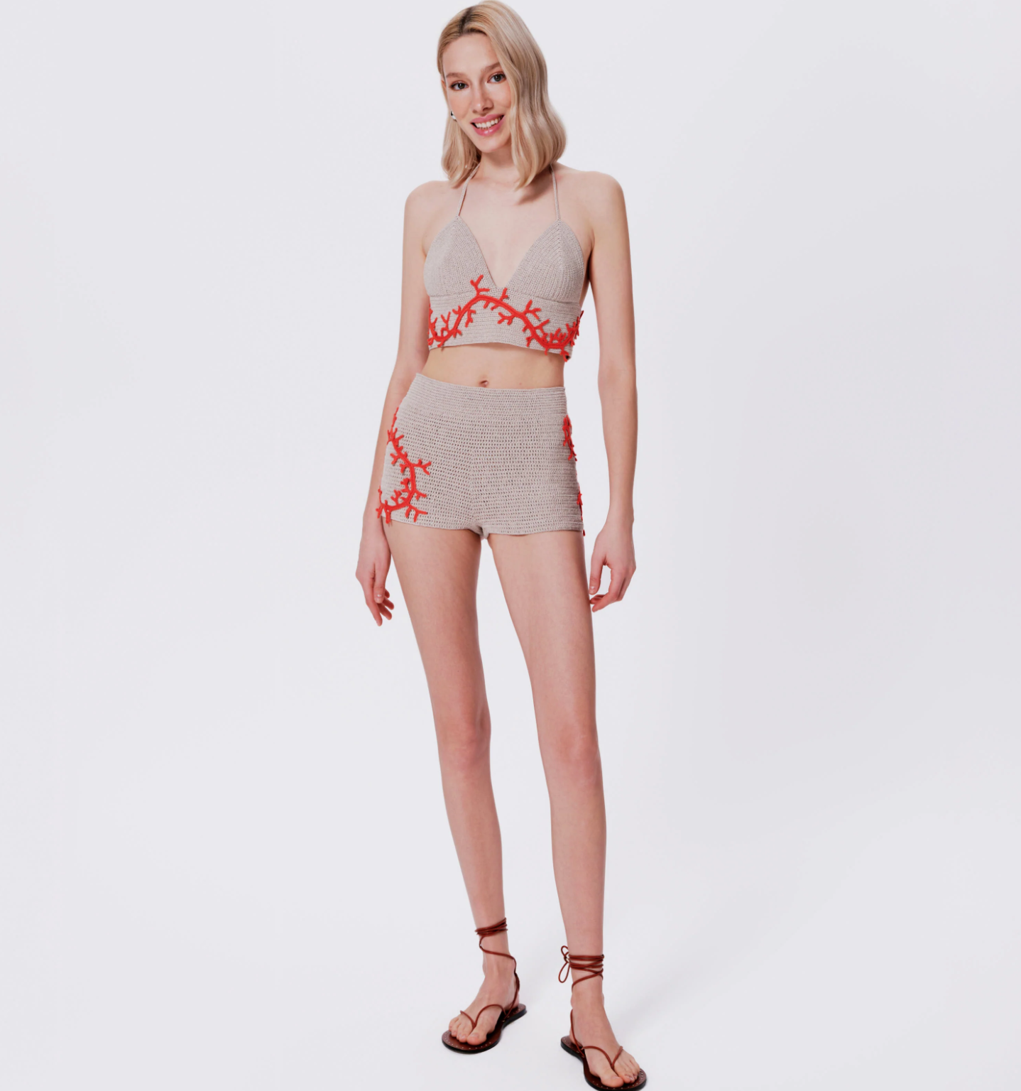 Atlas Hand Crochet Halter Top