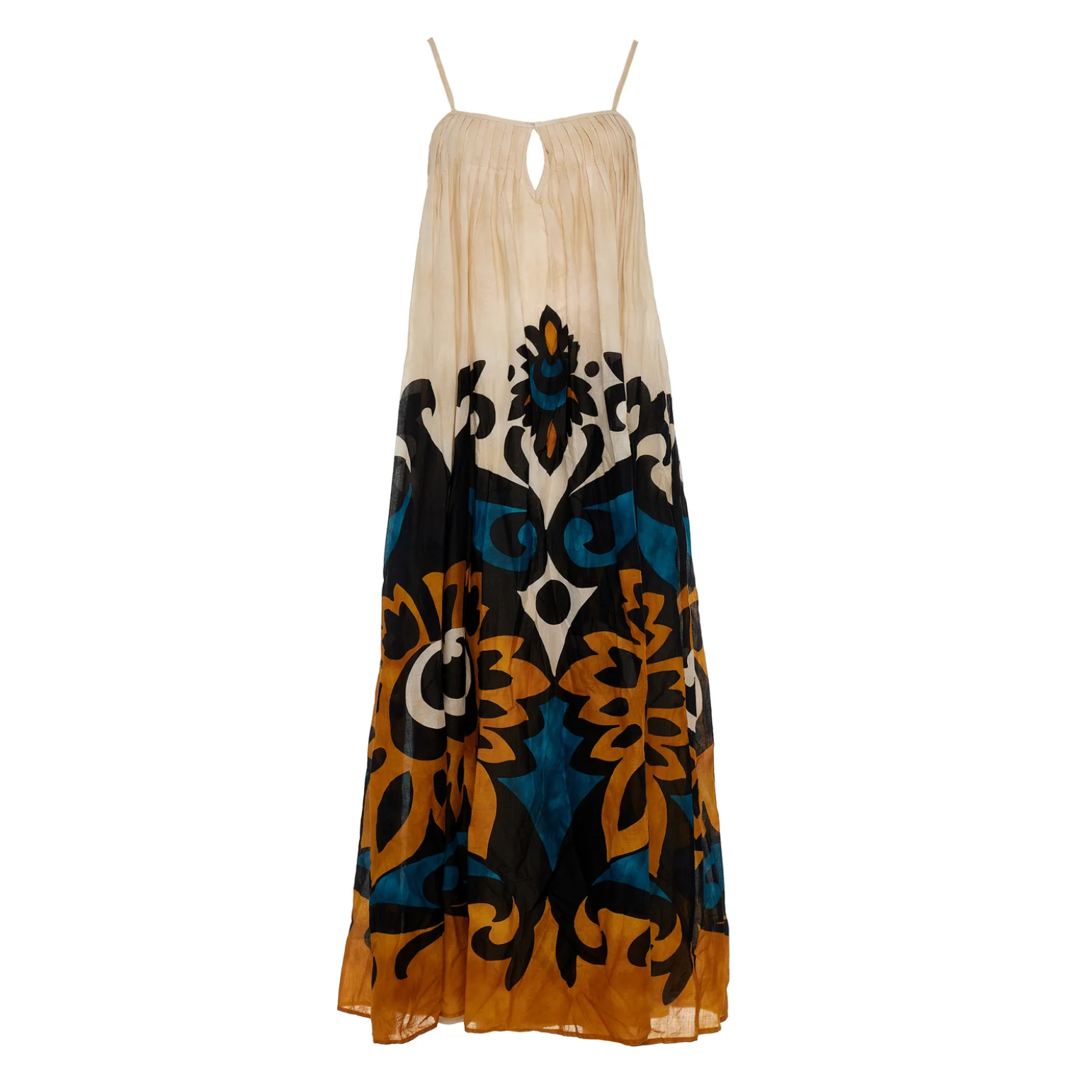 Warmth Blue Camel Dress