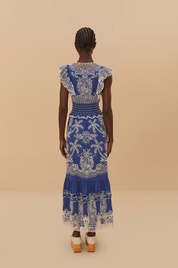 Romantic Blue Maxi Dress