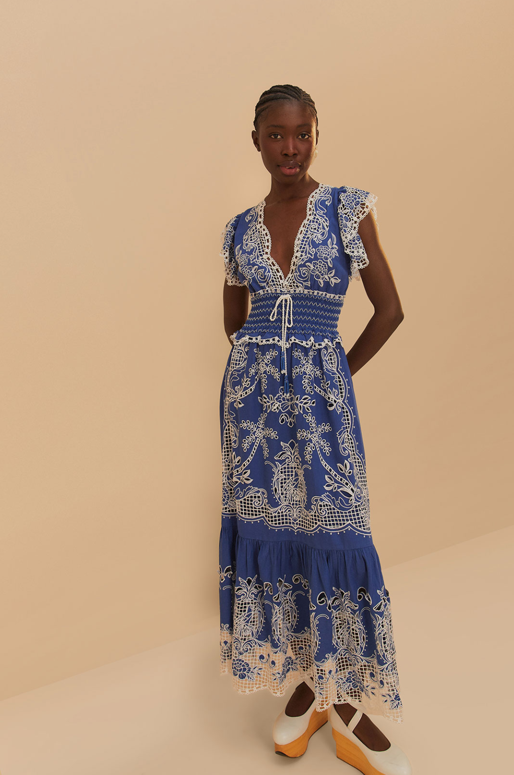 Romantic Blue Maxi Dress