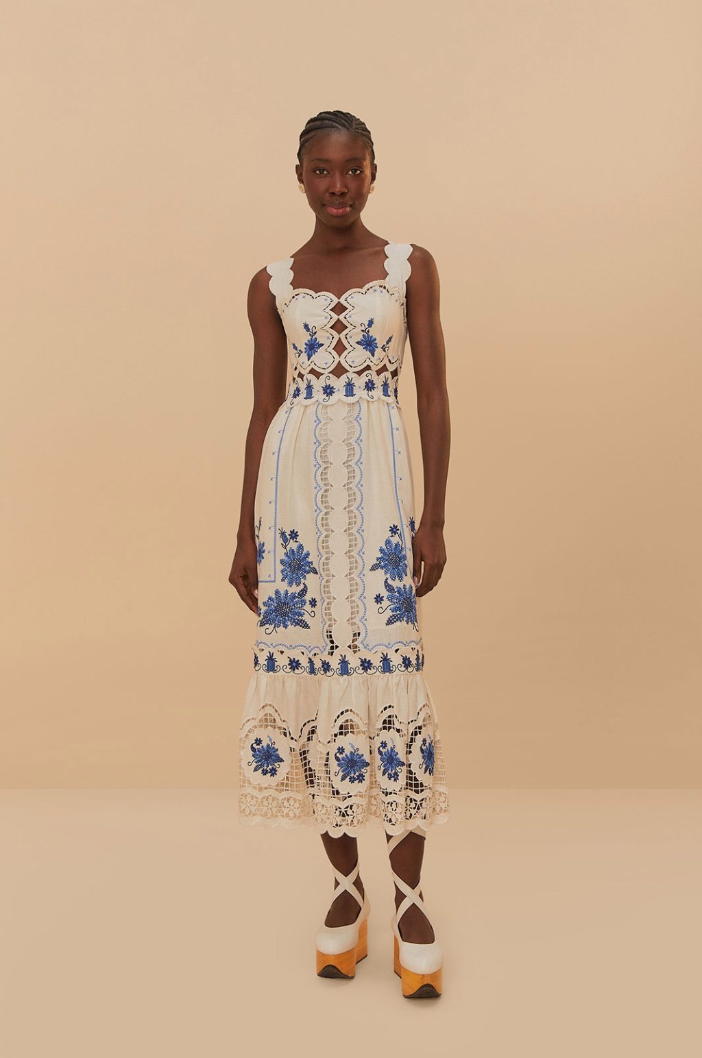 Cross Sunflower Midi Dress