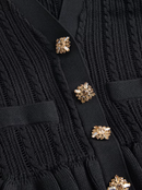 Peplum Black Dress