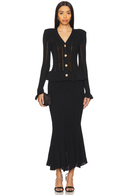 Peplum Black Dress