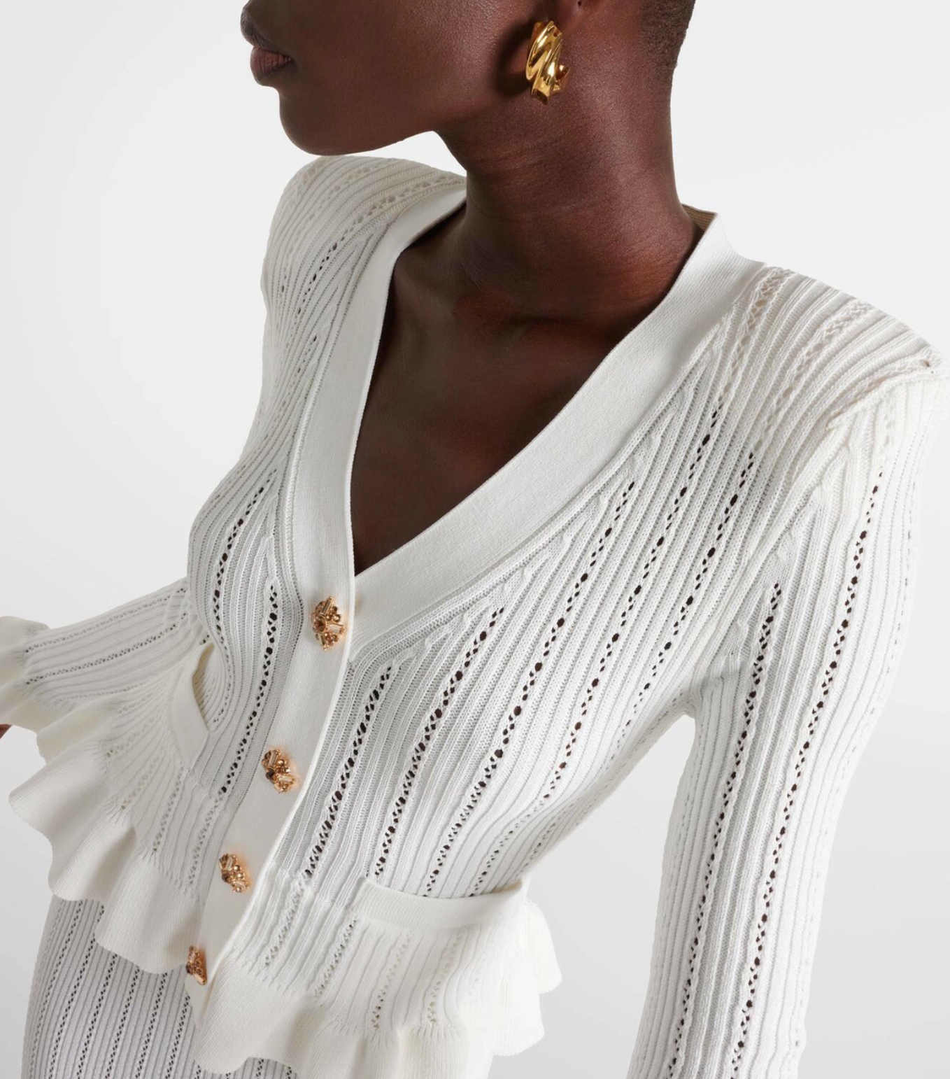 Peplum White Dress