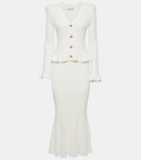 Peplum White Dress