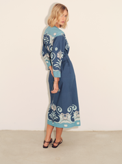 Inae Tiles Blue Dress