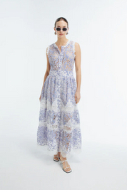 Gaia Blue Maxi Dress